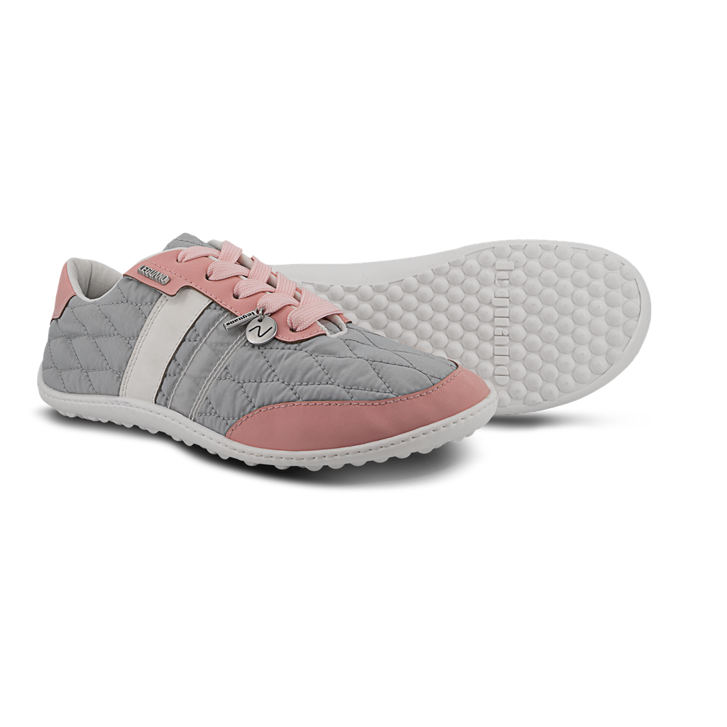 leguano nightstep Barfußsneaker Damen, Rose, gestepptes Obermaterial