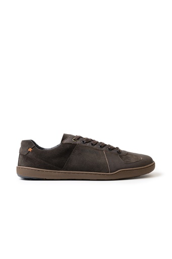 BLUSUN BLSN-200W Barfußschuh Damen, Dark Brown, Velours- und Nubukleder