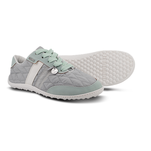 leguano nightstep Barfußsneaker Damen, Mint, gestepptes Obermaterial